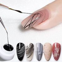 Wholesale Nail Gel Elastic Creative Wire Drawing Art Stretch Painted Brushed Glue Diy Potherapy Supplies