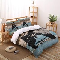 Wholesale 2 Bedding Set Panda Antique Wood Background Duvet Cover Creative Comforter Bed Housse De Couette Bedclothes Sets