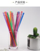 Wholesale Disposable Straws mm Creative DIY Plastic Party Drinking Straws inch Reusable Straws for Tall Tumblers Can be customized S2