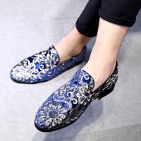 Wholesale Hand Embroidery Oxford Shoes For Man Pointed Toe Dress Shoe Designer Formal Wedding Male Italy Sapato Masculino