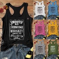 Wholesale Racerback smooth as jennesee whiskey blouse