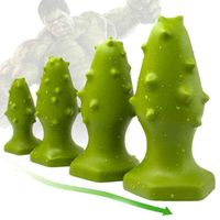 Wholesale Nxy Anal Toys Huge Soft Spike Dildo Stuffed Butt Plug No Vibrator Suction Cup Adult Sex Toy Women Men Strapon Big Dick Machine Dildos
