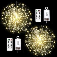 Wholesale String Lights LED Firework Starburst Hanging Fairy Lights Waterproof Modes with Remote for Christmas Wedding Party Patio Garden Decoration