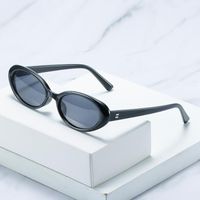 Wholesale Sunglasses Women Oval Sun Glasses Glitter Lenses Eyewear Candy Colorful Classic Transparent Frame UV400 Retro Summer Arrival