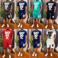 Wholesale 2022 summer men t shirts tech fleece t shirt tracksuit short sleeve with pant letter shirts mens sportwear techfleece quick dry tracksuits red black white green