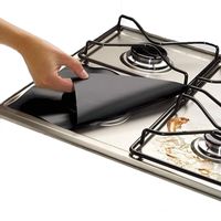 Wholesale 4PCS Stove Protector Cover Liner Gas Burner Kitchen Accessories Mat Cooker