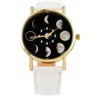 Wholesale Wristwatches Lover Vintage Band Fashion Watches Woman Simple Trend The Gift Moon Cool Mode