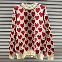 Wholesale Designers Sweaters Mens high quality Love Pullover Hoodie Long Sleeve Sweater Sweatshirt Embroidery Knitwear Printed letter Womens Clothing fox Winter Clothes