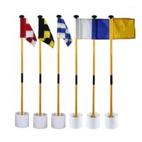 Wholesale Portable Detachable Golf Flagsticks Putting Green Flags Hole Cup Set Golf Pin Flags for Driving Range Outdoor Backyard1