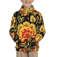 Wholesale Men s Hoodies Sweatshirts Flower Printer Breathable T Shirt Cute Kid Foam Boys