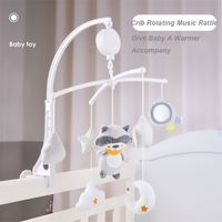 Wholesale Cartoon Baby Crib Mobiles Rattles Music Educational Toys Bed Bell Carousel for Cots Infant Baby Toys Months for borns