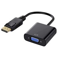 Wholesale Gold Plated DisplayPort DP to VGA Adapter Cable Male Female Audio Video Converter Compatible with Computer Desktop Laptop PC Monitor Projector HDTV