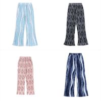 Wholesale 2021 Sweatpants Men Women Tie dye Pleated Stripes Joggers Drawstring Streetwear Pants Trousers