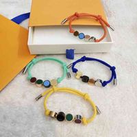 Wholesale Womens Love Bracelet Letters Mens Bangle Lovers Hand Rope Fashion Adjustable Bracelets Colors Party Jewelry Unisex