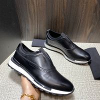 Wholesale New Hot Fashionable Men s Luxury Designer Multi Color Casual Shoes Fast Track scritto Leather Low Cut Flat Sports Shoes Comfortable Ventilated and Box Size