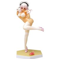 Wholesale Japan Sexy Girl figure Super Sonic cm white swimsuit Wave Super Sonico Special PVC Action Figure Collection Model Doll Gift X0503