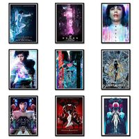 Wholesale Wall Stickers Ghost In The Shell Posters Movie White Cardboard Prints Clear Image Home Decoration Livingroom X30cm A3