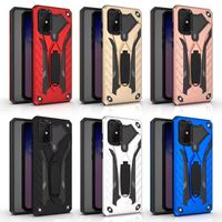 Wholesale Hybrid Armor Case TPU PC Kickstand Holder Shockproof Phone Cover For iPhone Mini Pro Max Xr Plus Samsung S20 Ultra LG Style