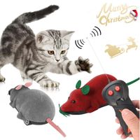 Wholesale Cat Toys Pet Interactive Electric Mouse With Wireless Remote Control Toy Electronic Play Holiday Kid Gifts