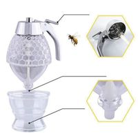 Wholesale Squeeze Bottle Honey Jar Container Home Kitchen Tools Bee Drip Dispenser Kettle Storage Pot Stand Holder Juice Syrup Cup CCF7848