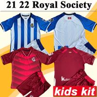 Wholesale 21 Royal Society ZUBELDIA Kids Kit Soccer Jerseys PORTU OYARZABAL JANUZAJ GOROSABEL BARRENETXEA Home Away Red Child Football Shirt Short Sleeve