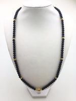 Wholesale Matte Black Onyx Necklace Buddha Endless Yoga Prayer Mala Beads Natural Stone Chains