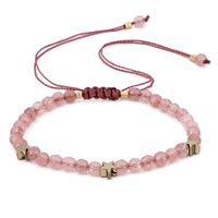 Wholesale High Quality Colorful Natural Beads Strands Bracelet MM Faceted Stone Adjustable Cord Bracelets