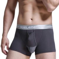 Wholesale Underpants Men Underwear Boxer Briefs Shorts Modal Mesh Scrotum Care Function Youth Health Seoul Convex Separation Sexy Ga