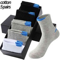 Wholesale 5 Pairs Men s Casual Sports Socks Fashion Pure Cotton Men s Socks White Black Breathable Large Size Stockings