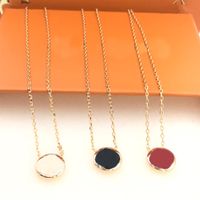 Wholesale Fashion Jewelry Necklace Luxury Designer Women Pendant Necklaces With Flowers Pattern Colors Optional With Box High Quality