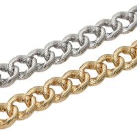 Wholesale Hip hop jewelry diamond cut stainls steel new real k gold plated miami cuban link Chain dign for men