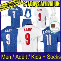 Wholesale Top Thailand quality thai soccer jersey KANE STERLING RASHFORD LINGARD VARDY national football shirts men kids kit sets uniform