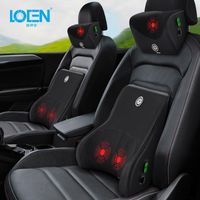 Wholesale Car Seat Covers Smart Massage Memory Foam Neck Pillow Lumber Support Back Waist Cushion For Home Office Relieve Pain
