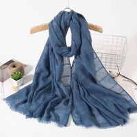Wholesale Cycling Caps Masks Fashion Summer Women Scarf Thin Shawls And Wraps Lady Solid Female Hijab Stoles Long Head Scarves Face Cover