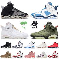 Wholesale 2022 Arrival Basketball Shoes s VI Jumpman Unc Tech Chrome Cactus Jack Gold Hoops Olympic Black Infrared Mens Women Trainers Sneakers Size