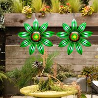Wholesale Wall Stickers HX5F Iron Daisy Flower Hanging Pendant Art Decoration Home Ornament Blue Green Red Yellow Pink Indoor Outdoor