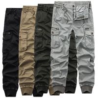 Wholesale Men s Pants Fashion Tactical Cargo Men Casual Slim Mens Joggers Ankle tied Trousers