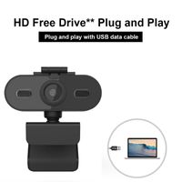 Wholesale Webcams Mini Webcam Built in Microphone HD Webcast Video Chat Vlog Computer Adapter Rotation Camera USB Plug And Play