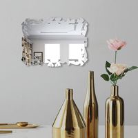 Wholesale Mirrors Mirror Wall Vanity Kawaii Makeup Body For Home Decor Living Room Small Antique Retro Vintage Luxury Rectangle Frame M009
