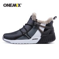 Wholesale ONEMIX Women Trekking Shoes Anti Slip Hiking Shoes Waterproof Mountain Keep Warm Male Walking Sneakers Outdoor Winter Snow Boots