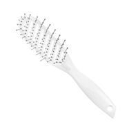 Wholesale Hair Brushes Pc Creative Curved Shaped Comb Delicate Plastic Hairdressing Styling For Ladies Girls White