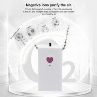 Wholesale Car Air Freshener PC Portable Mini Negative Ion Purifier Low Noise Wearable Necklace Generator Girl Gift