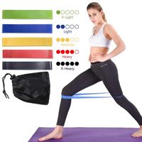 Wholesale Colors Elastic Yoga Pilates Latex Resistance Band Exercise Strength Weight Training Fitness Gym Athletic Equipment Bands