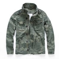 Wholesale Casual Wear Mens Oversized Camo Jacket Sportswear Thick Denim Jackets Men Overall Green Military Winter Camouflage Coat Male XXL