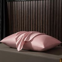 Wholesale Pillow Case Set s Long Staple Cotton Luxury Pillowcase Cover x70cm Solid Color Natural Silk Bedding