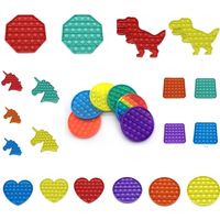 Wholesale Fidget Toy bubble wrap desk toys square Sensory Push Bubbles Take Away Stress Relief Anxiety funny Board Finger Game G32502