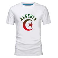 Wholesale Men s T Shirts ALGERIA Country Logo Print Fashion Men T Shirt Republic Algerie T shirt Arab Nation Flag Clothing Tops Tee Shirts