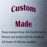 Wholesale Cake Tools CUSTOM MADE Silicone Molds With Company LOGO Cusotomized You Own Design For Flower Pot Mold wall Tile