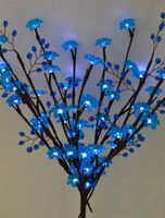 Wholesale Decorative Flowers Wreaths LED Battery Type Acrylic Flower Beads Branch Light quot LED Standard cm Diameter Plus