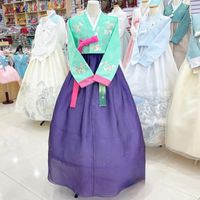 Wholesale Ethnic Clothing Women s Hanbok Hand embroidered Wedding Welcome National Costume Free Size Dress